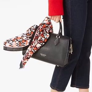 Kate Spade New York Twill Repeat Logo Oblong Scarf